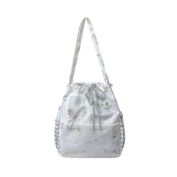 Shoulder bag with practical compartments and playful design Stornfield
