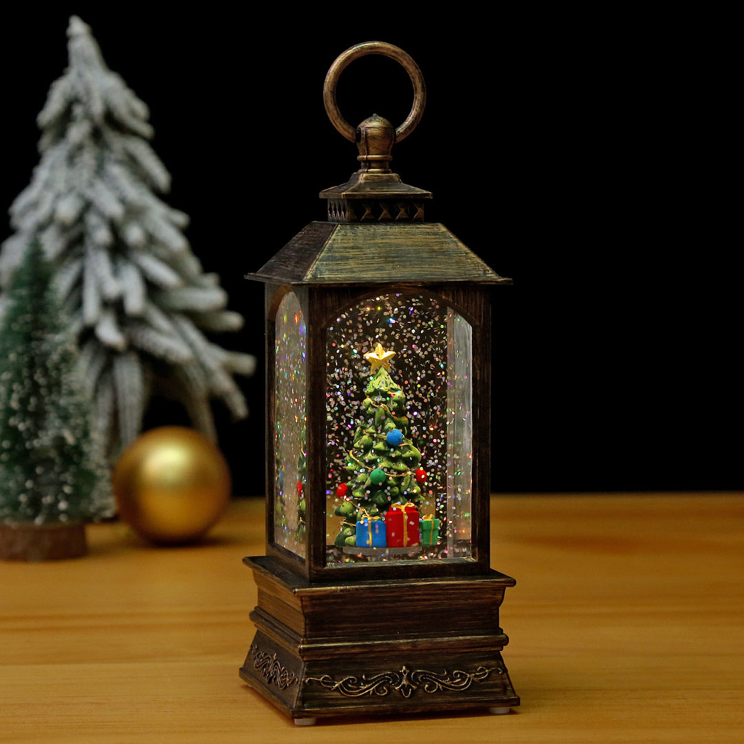 Nostalgic Christmas lantern with moving scene Stornfield