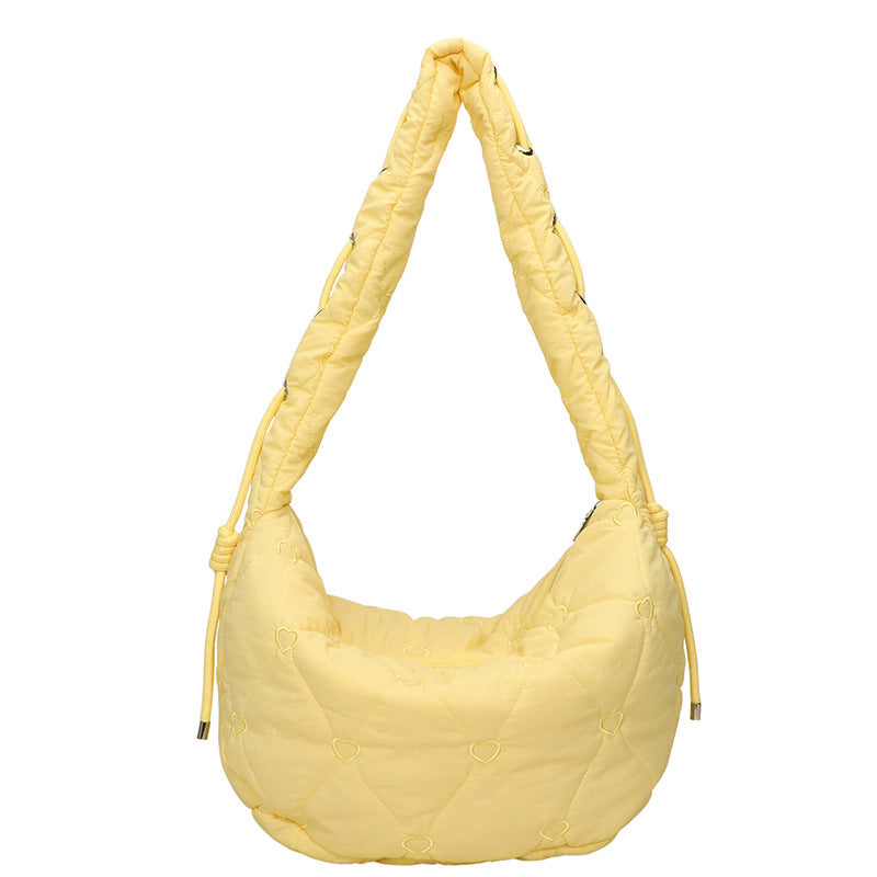 Quilted Heart Pattern Handbag
