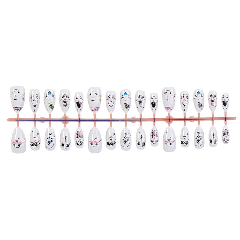 Nail art set with playful animal design Stornfield