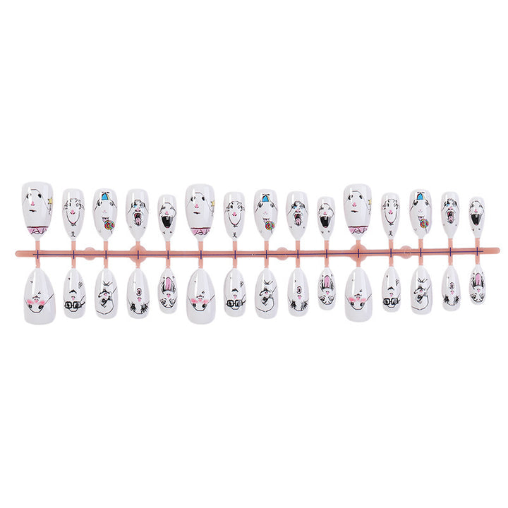 Nail art set with playful animal design Stornfield