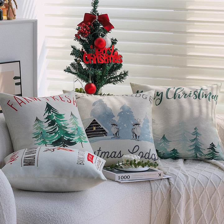 Decorative cushions with festive motif