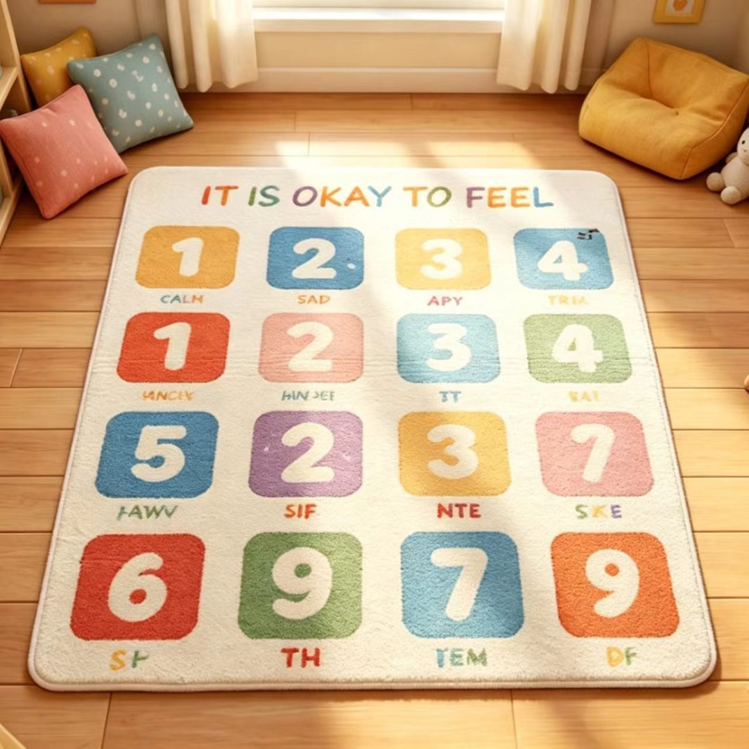 Geometric Pattern Playful Area Rug