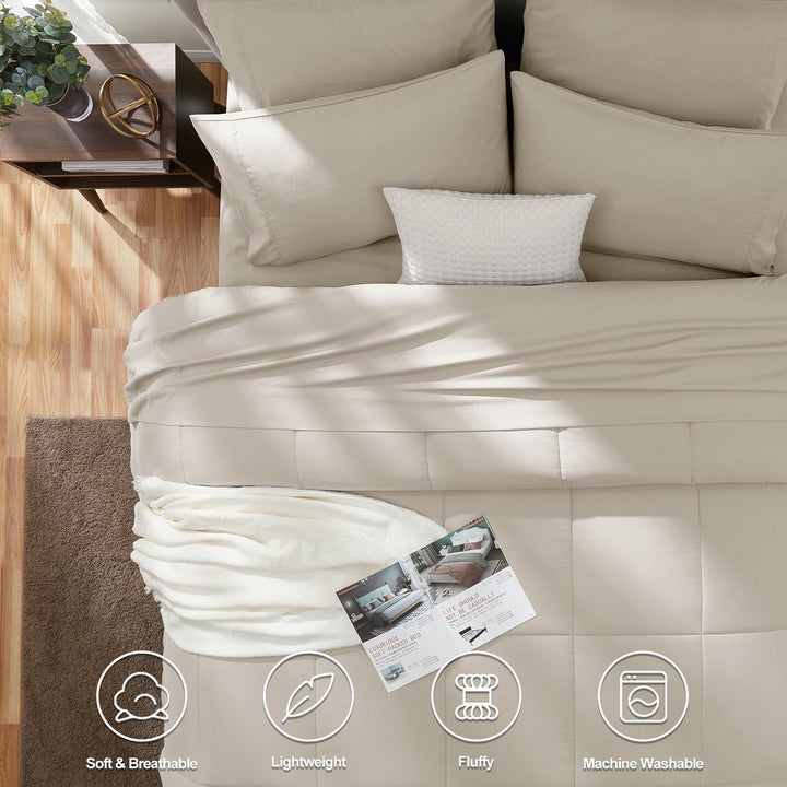 Women's quilted satin bedding set Stornfield
