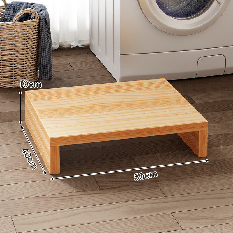 Low-Profile Solid Wood Appliance Platform Riser