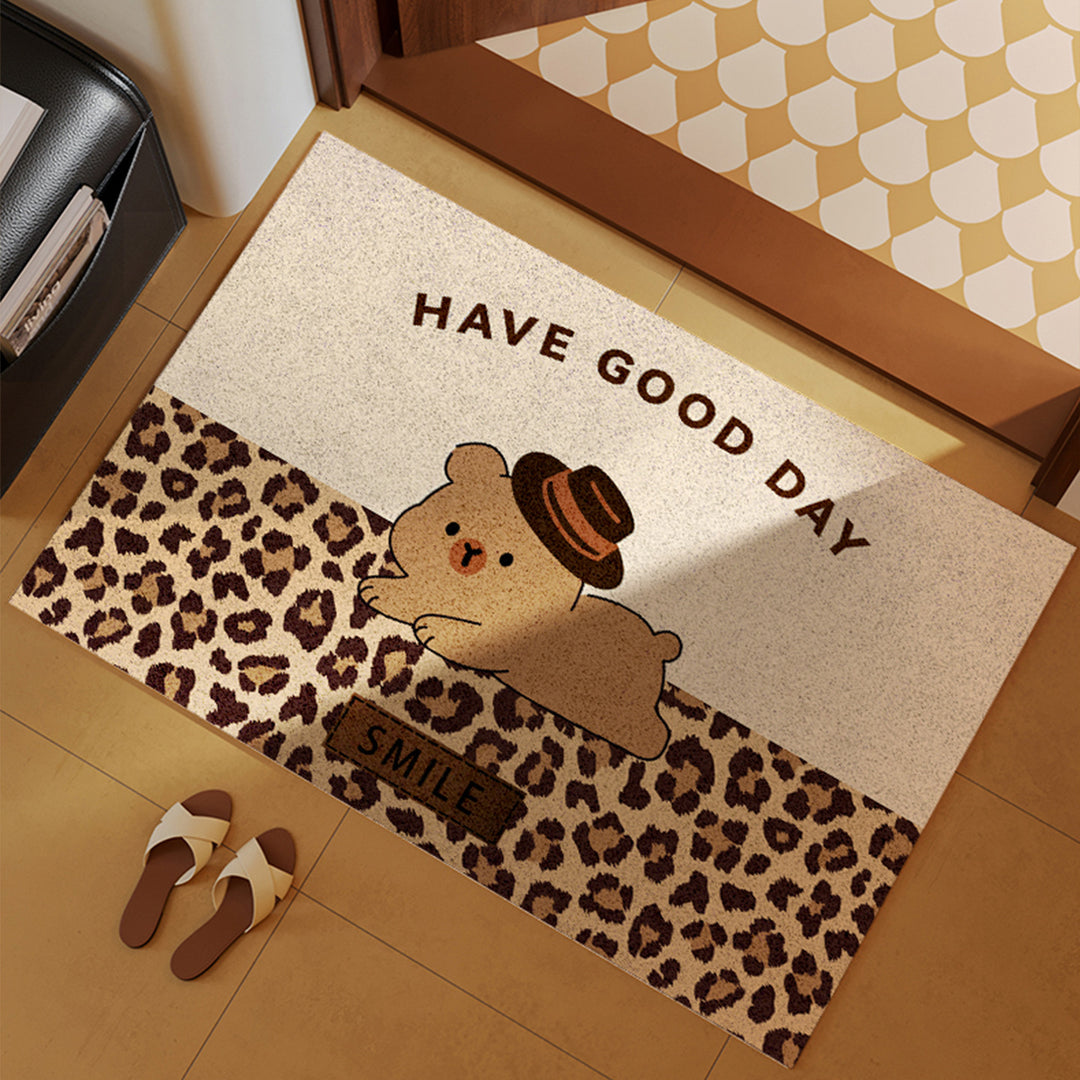 Cartoon Dog-Themed Entryway Mat