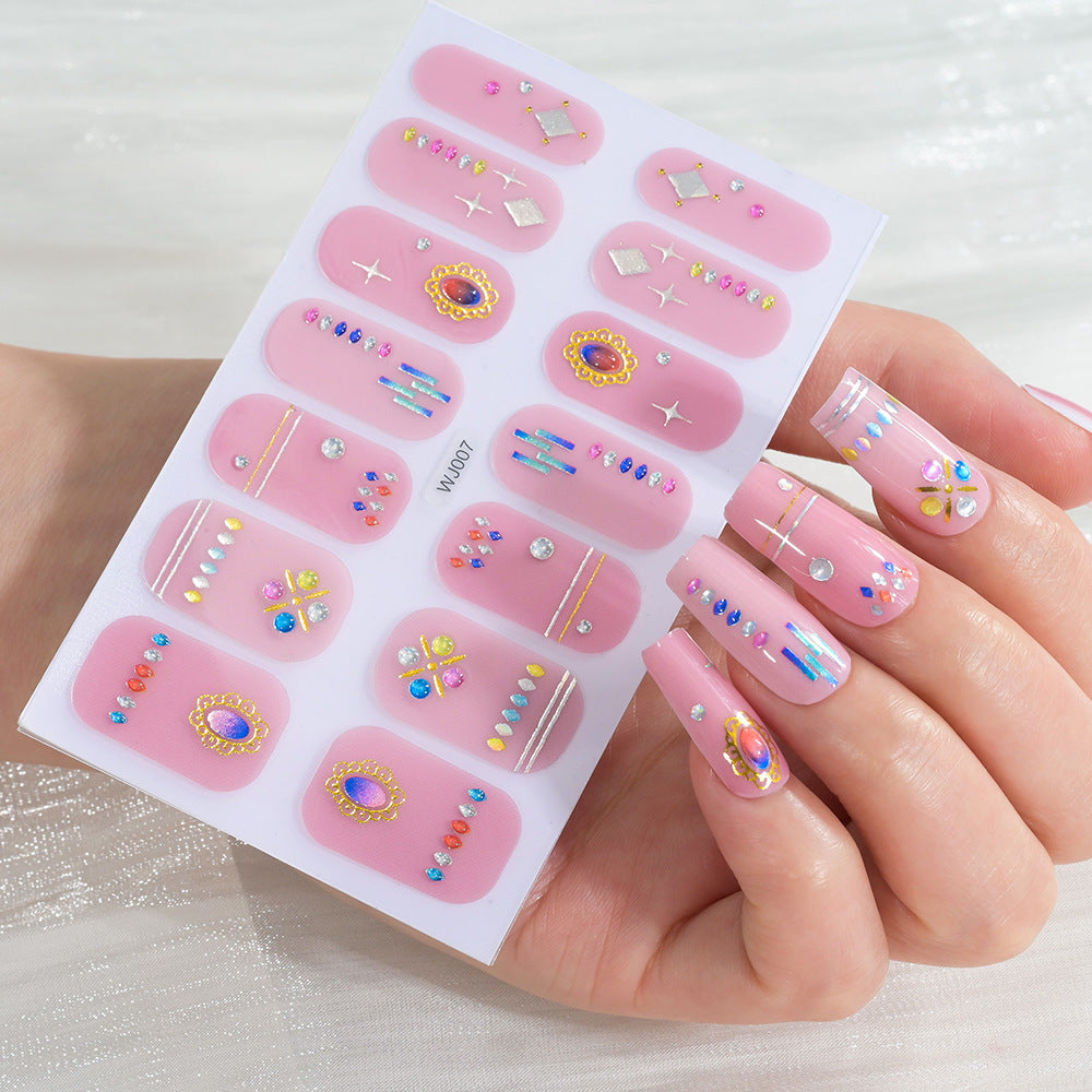 Festive Decorative Nail Art Sheet