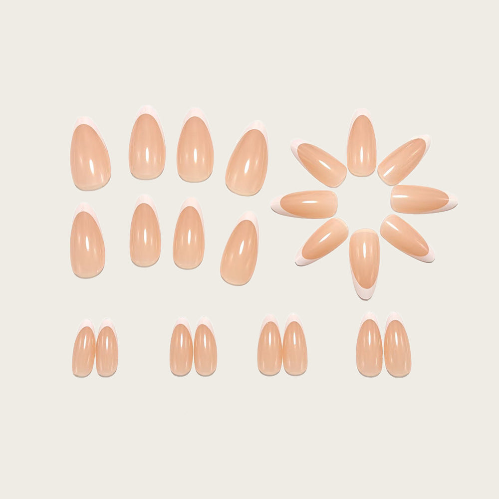 Artificial nails with fashionable French tip design Stornfield