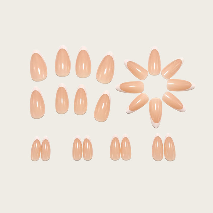 Artificial nails with fashionable French tip design Stornfield