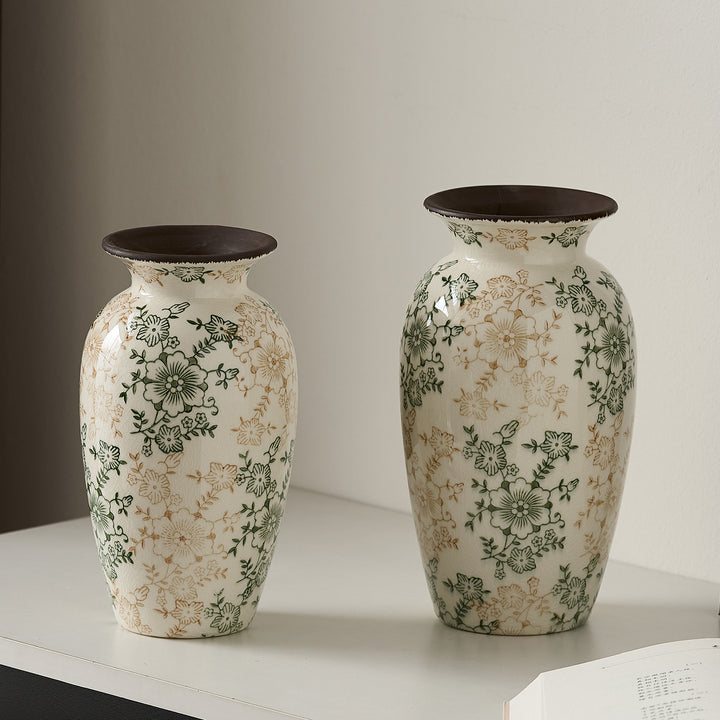 Decorative porcelain vase with floral design Stornfield