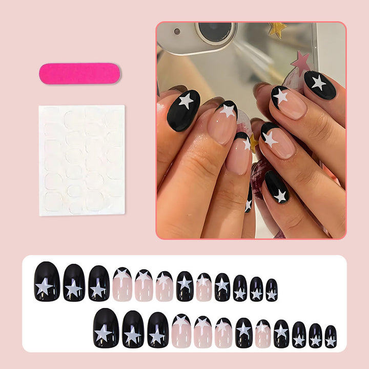 Artificial nail set with creative star design Stornfield