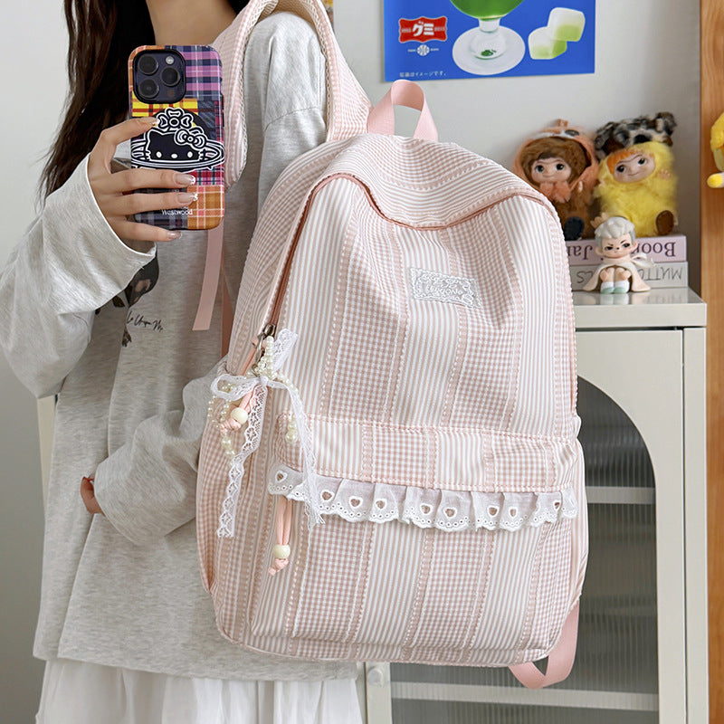 Stylish Striped Design Backpack Stornfield