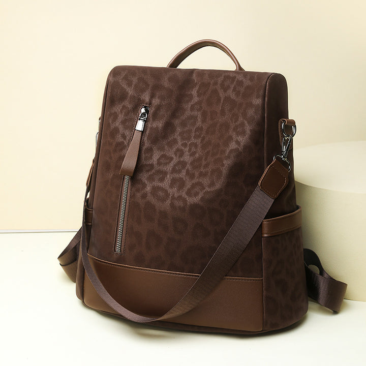 Chic Leopard Print Backpack Stornfield