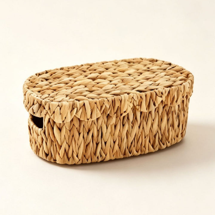 Oval Woven Storage Basket Stornfield