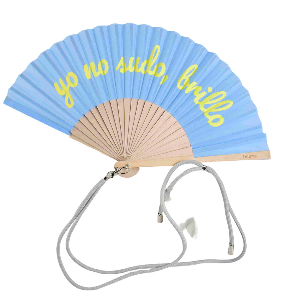 Ladies Designer Hand Fan with Personal Inscription Stornfield