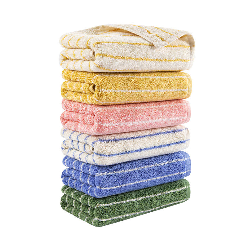 Women's Velour Bath Towel with Striped Design Stornfield