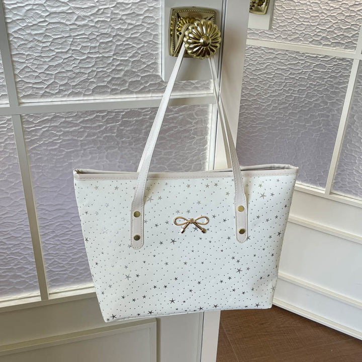 Star-Printed Tote Bag