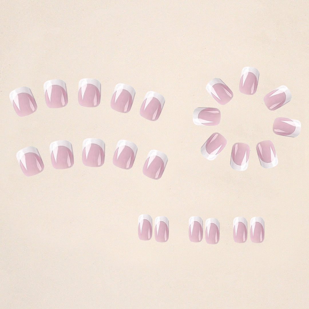 Acrylic nail set with elegant French tips Stornfield