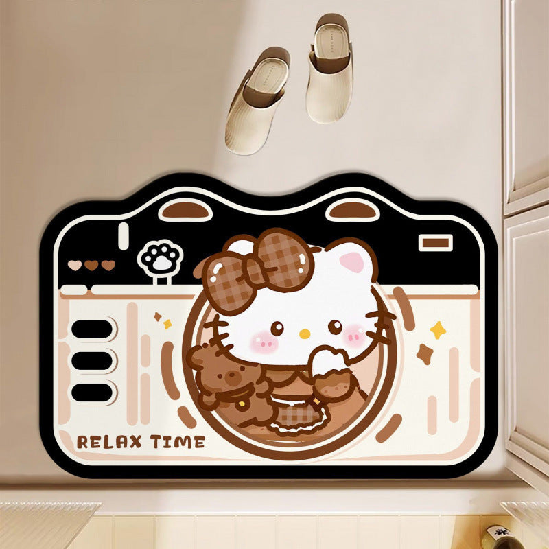 Cute Cartoon-Themed Bath Mat