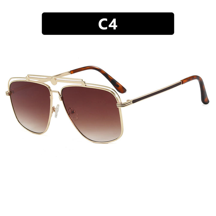 Women's elegant square sunglasses with gold accents Stornfield