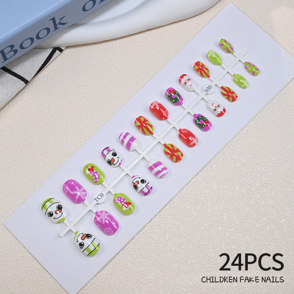 Children's Fun Holiday-Themed Fake Nail Set Stornfield