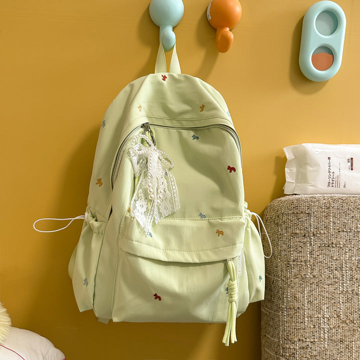 Stylish Floral-Embellished Backpack Stornfield