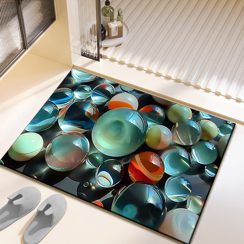 Artistic Photo-Printed Bath Mat