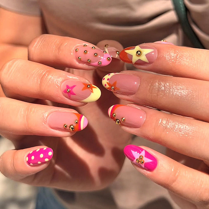Decorative Themed Press-On Nail Art Set Stornfield
