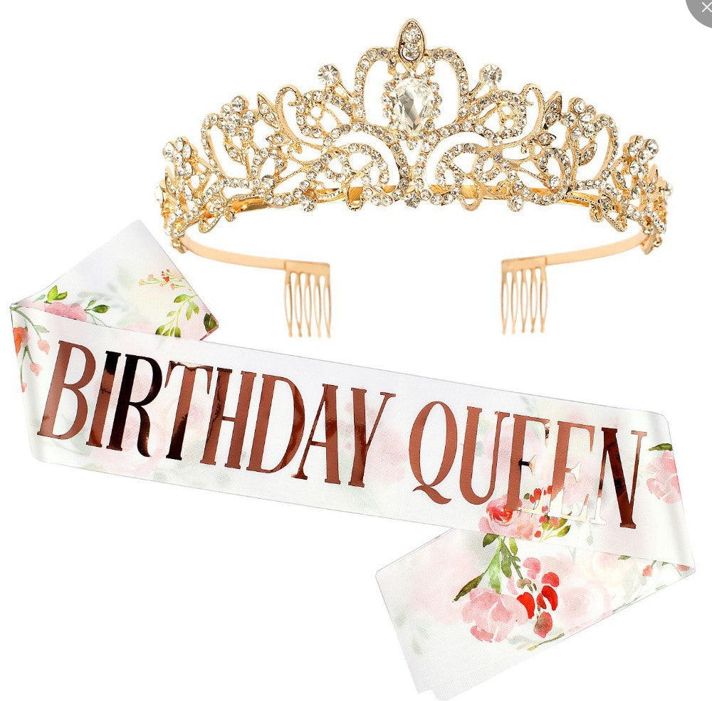 Women's Festive Crown with Elegant Sash Stornfield