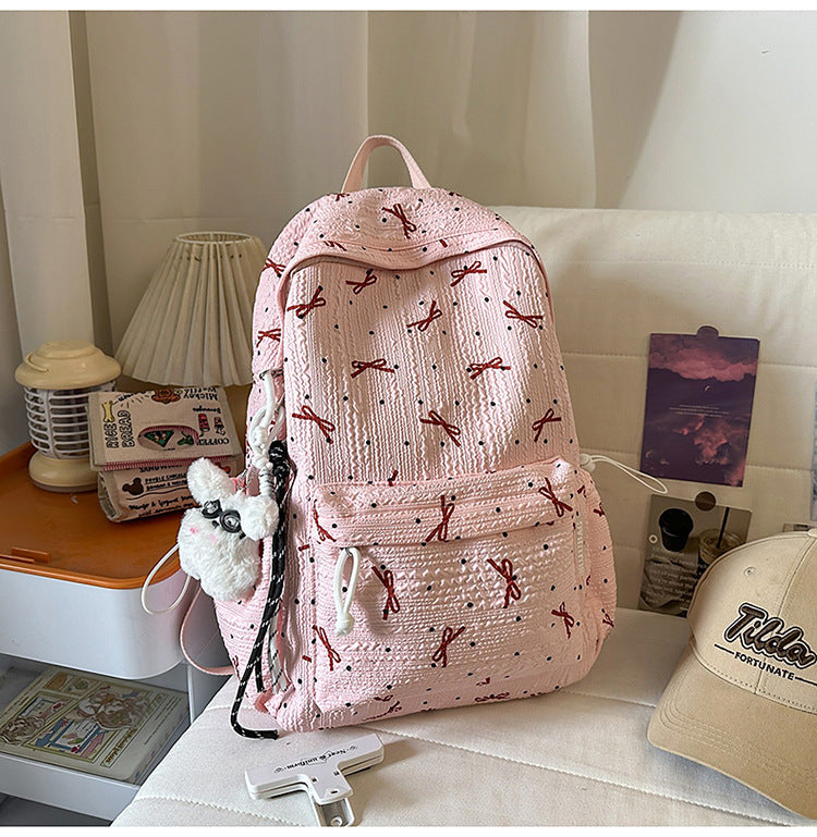 Cute Bow-Embellished Backpack Stornfield