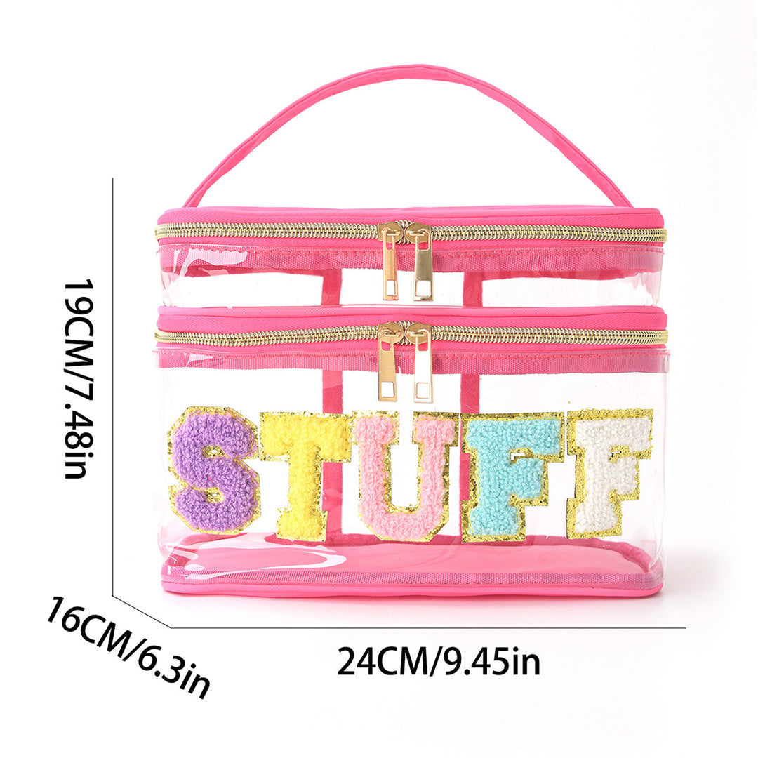 Plastic cosmetic box with two compartments Stornfield