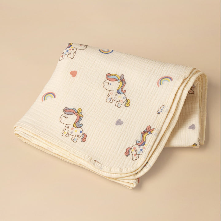 Soft Cotton Vehicle Print Muslin Blanket Stornfield