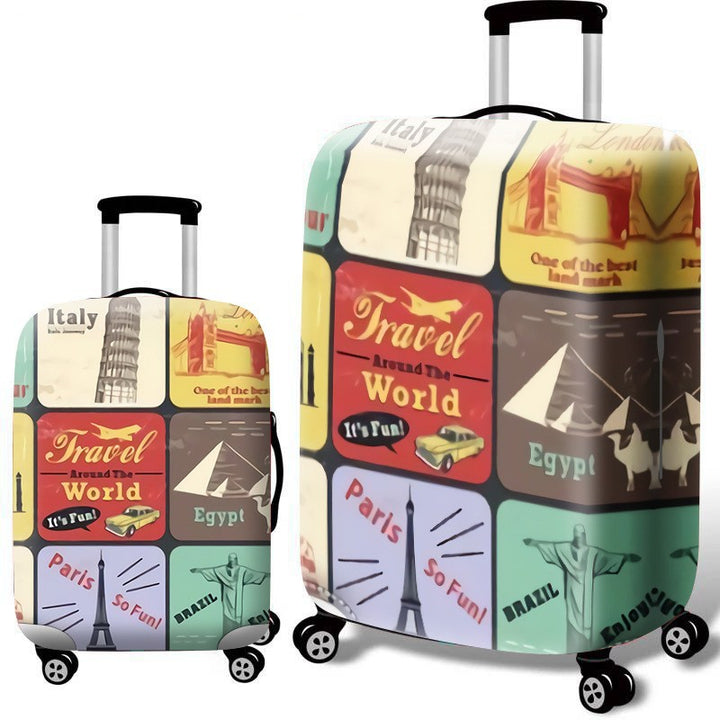 Women’s hard-shell suitcase with nostalgic London motif Stornfield