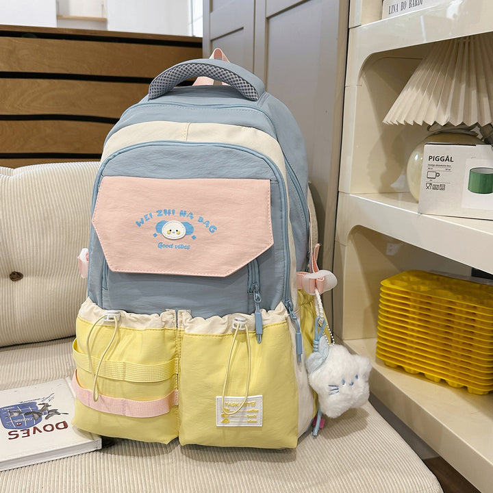 Playful Illustrated Multi-Pocket Backpack Stornfield