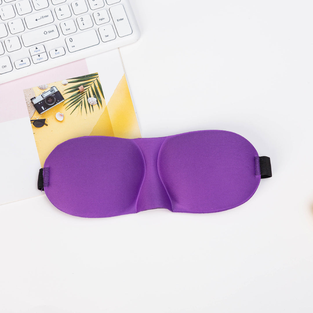 Unisex nan light-blocking travel mask with thermoformable nylon cover and wide comfort band Stornfield