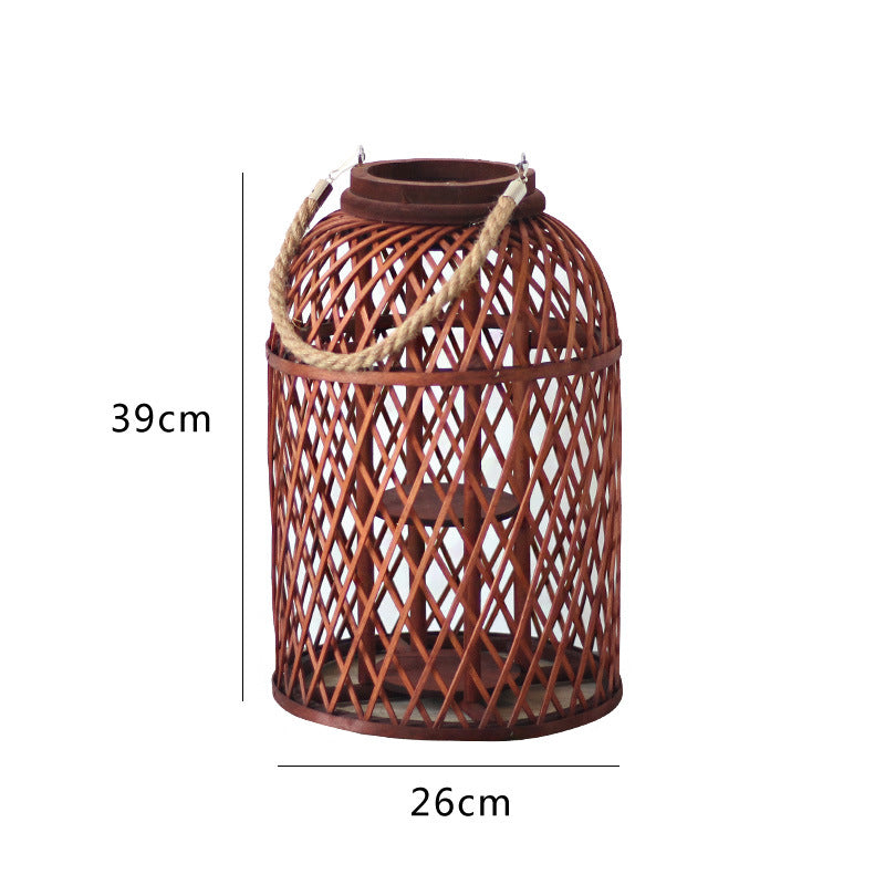 Decorative lantern made of braided material Stornfield