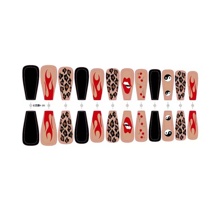 Artificial nails in creative designs with animal and face motifs Stornfield