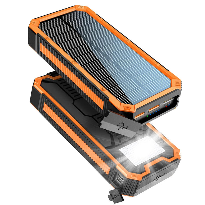 Portable solar power bank with high-load design and multiple outputs Stornfield