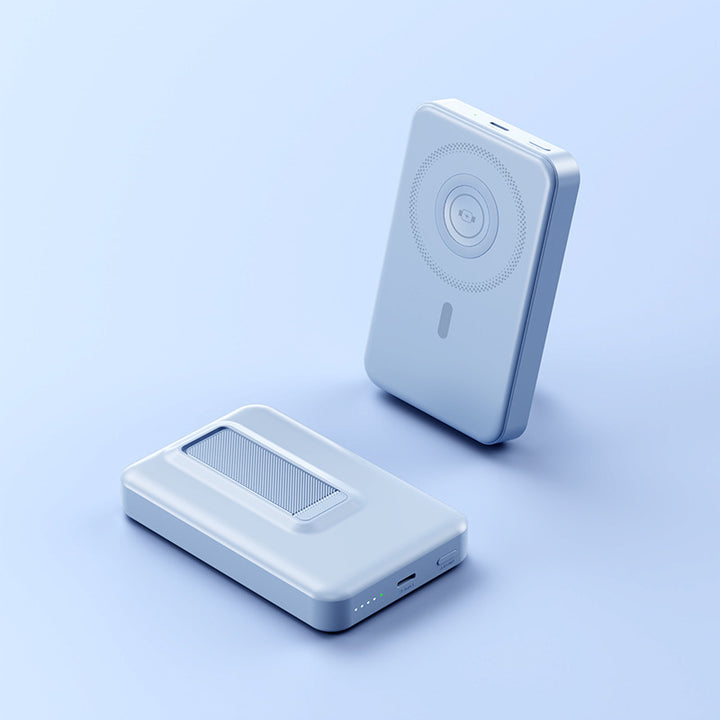 Portable charger with integrated wireless charging technology and intelligent power display Stornfield