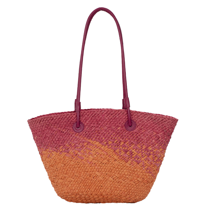 Elegant Rattan-Style Handbag with Double Handle Stornfield