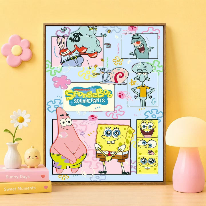 Cartoon Character Themed Wall Art Print Stornfield