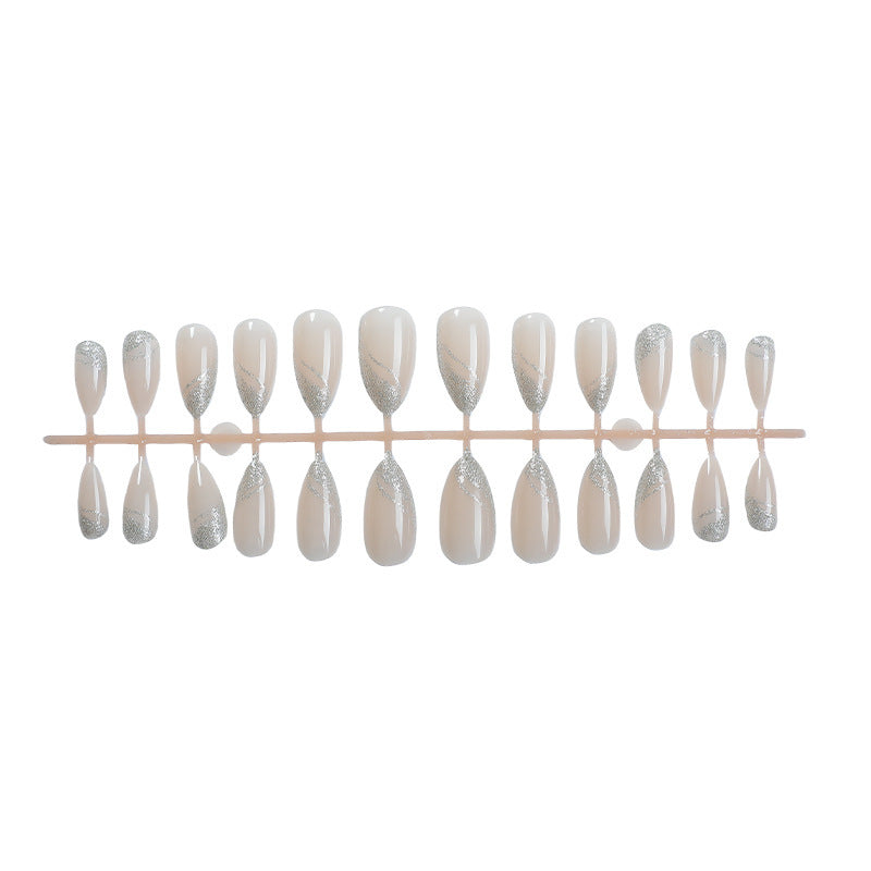 Elegant Glittery Press-On Nail Set Stornfield