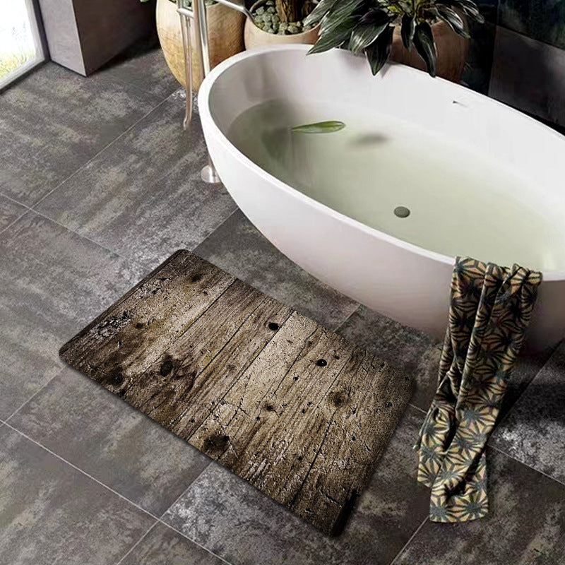 Natural Wood Grain Bath Mat Stornfield