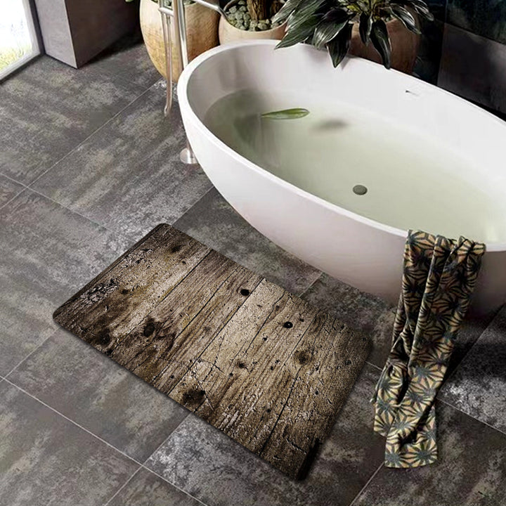 Natural Wood Grain Bath Mat Stornfield