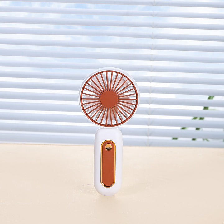 Unisex Portable Hand Fan with LED Display and Ergonomic Handle Stornfield