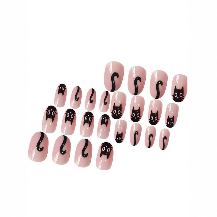 Cat-Themed Nail Art Extensions Stornfield