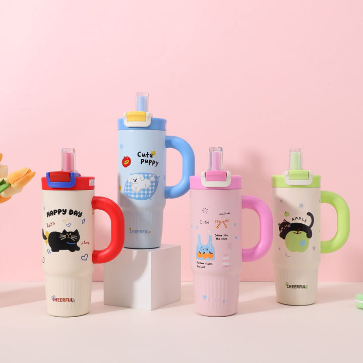 Cartoon-Printed Insulated Travel Mug Stornfield