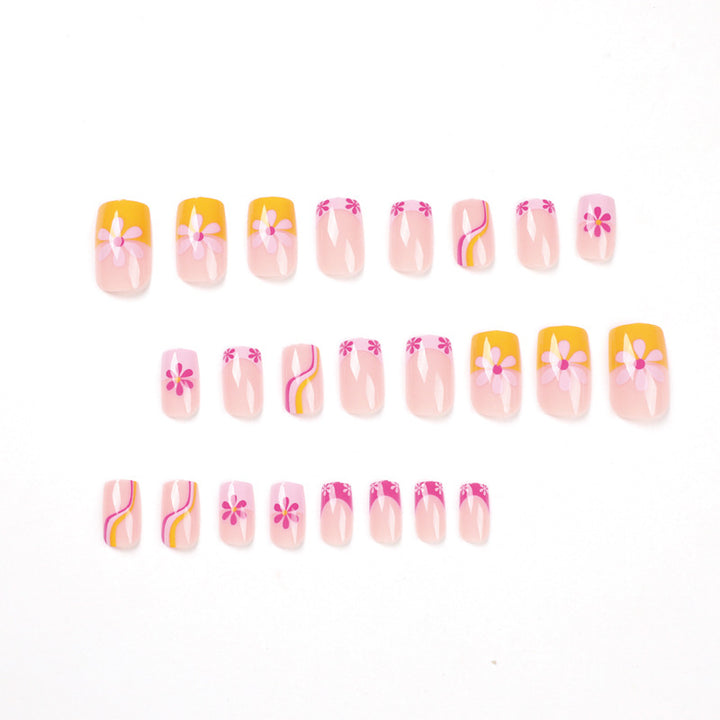 Creative Nail Art with Floral Design and Colorful Accents Stornfield