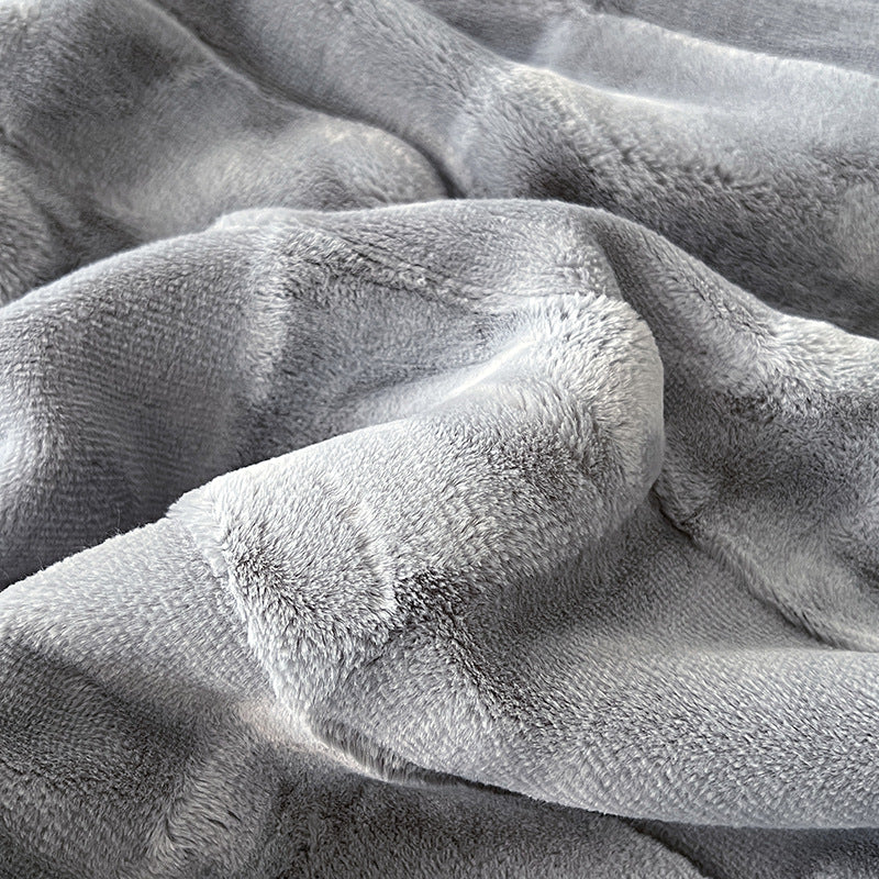 Textured Patchwork Fleece Blanket Stornfield