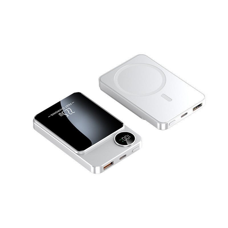 Slim Powerbank with wireless charging function and digital display Stornfield